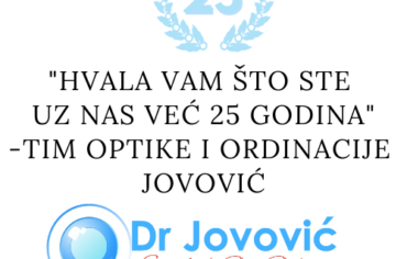 25 godina od osnivanja Optike i Ordinacije Dr Jovovic